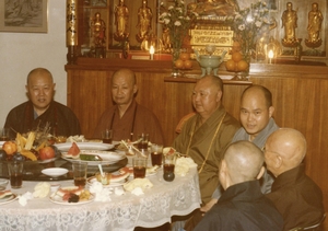 Photo taken during a gathering of prominent monks from various monasteries at Chi Lin in the 1980s