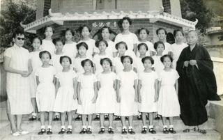 Ven. Foon Wai and girls of the Orphanage