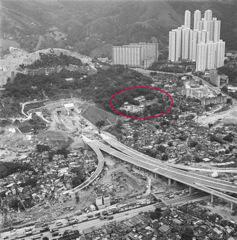 Chi Lin Nunnery (circled in red) in at the vicinity of Tate’s Cairn Tunnel in 1986