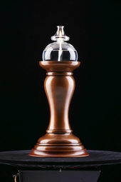 Bronze Buddhist lamp