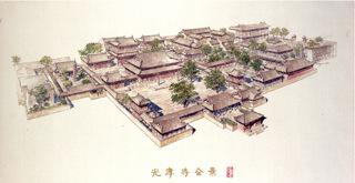 Master plan and renovation design for Guangxiao Temple, Guangzhou (1986)